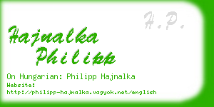 hajnalka philipp business card